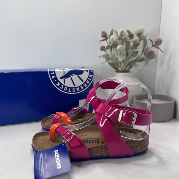 Birkenstock Yara Sandal Tropical Orange Pink Regular 1004054 Women 4 EU/35 NWB - Picture 1 of 10